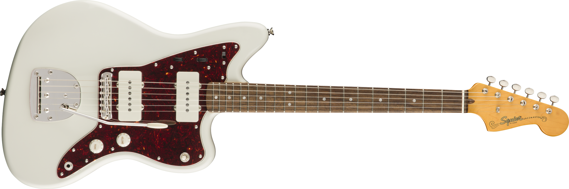 0374083505_gtr_frt_001_rr Fender Squier Classic Vibe 60s Jazzmaster Olimpic White - Image 1