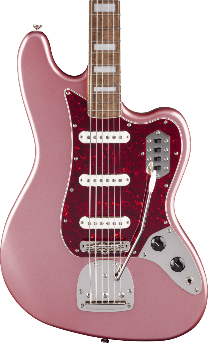 Fender Squier Limited Edition Classic Vibe Bass VI Burgundy Mist - Image 2