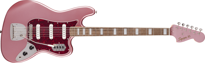 Fender Squier Limited Edition Classic Vibe Bass VI Burgundy Mist - Image 1