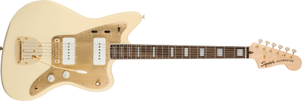 Fender Squier 40th Anniversary Jazzmaster Gold Edition Olympic White Used
