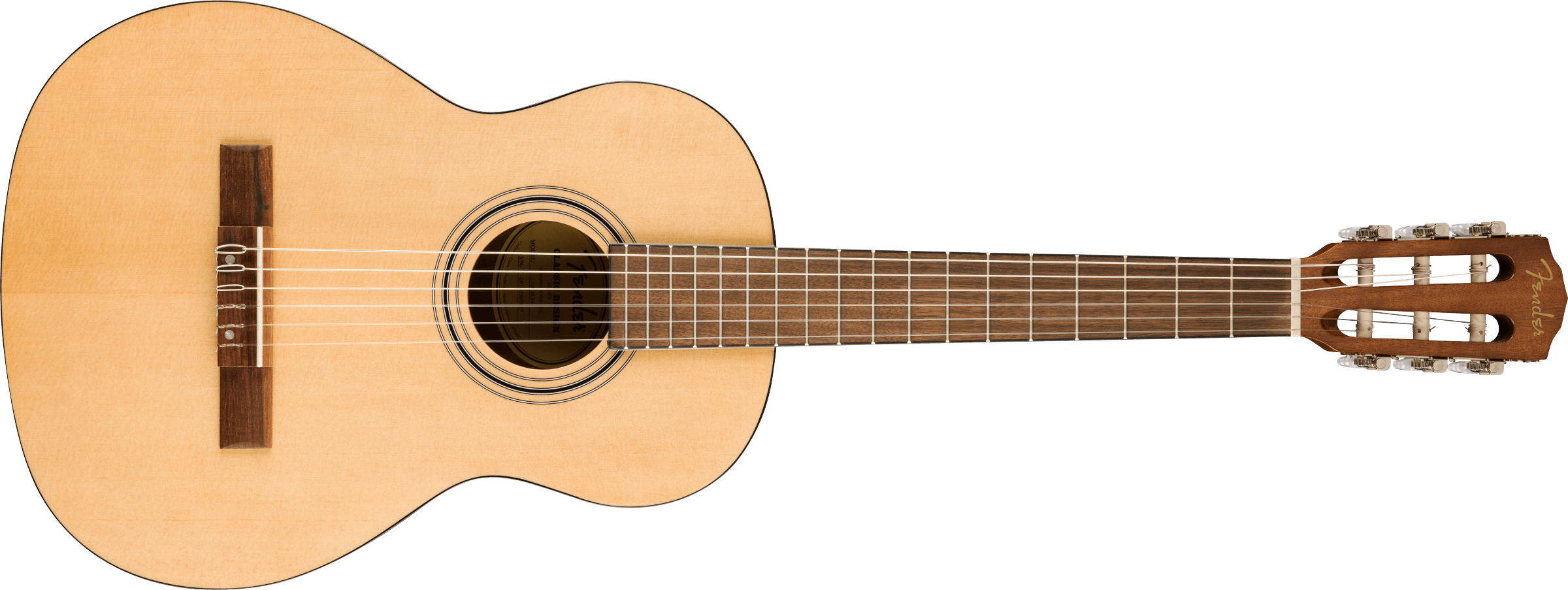 0973000121_fen_ins_frt_1_rr Fender CN-30 3/4 Classical Guitar Natural - Image 1