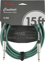 Fender Contour Instrument Cable Sherwood Green 15'