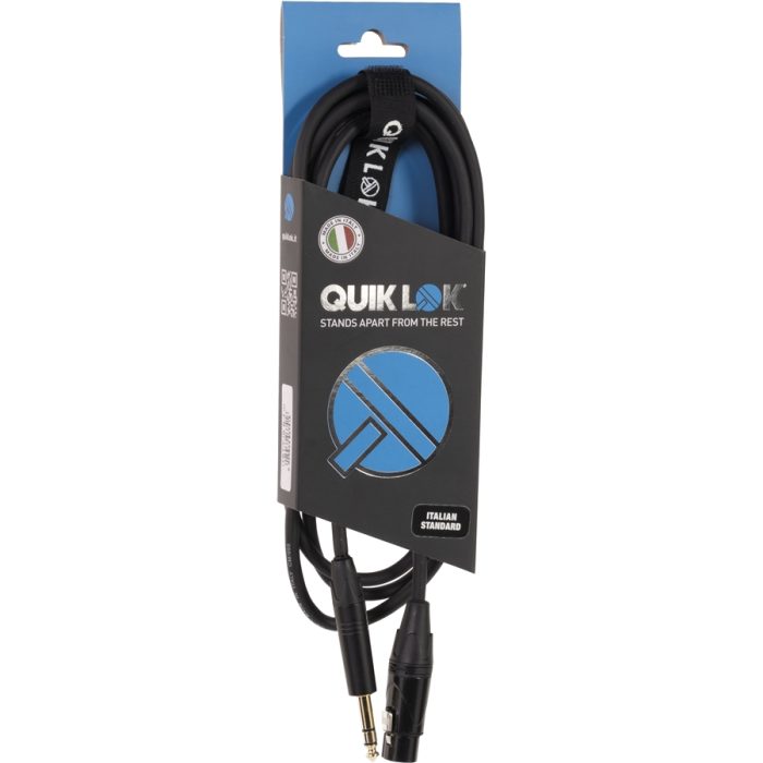 Quik Lok ITST/FJS-2 B XLR Female/Jack Stereo 6.3 2 mt - Image 3