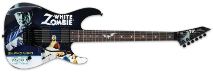 ESP Ltd KH-WZ White Zombie Kirk Hammett Signature