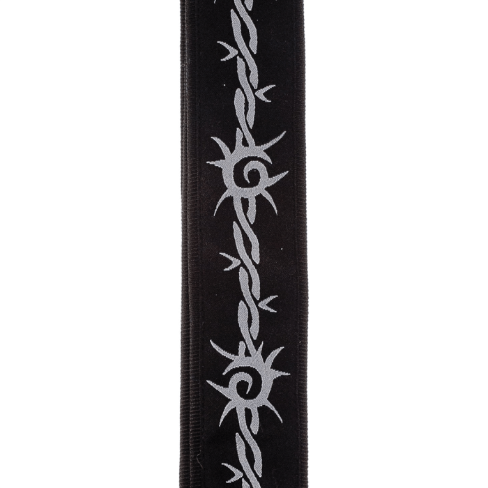D'Addario 50F04 Woven Guitar Strap Barbed Wire - Image 2