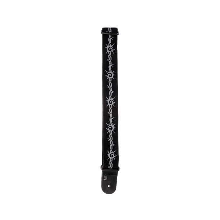 D'Addario 50F04 Woven Guitar Strap Barbed Wire - Image 3