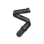 D'Addario 50F04 Woven Guitar Strap Barbed Wire
