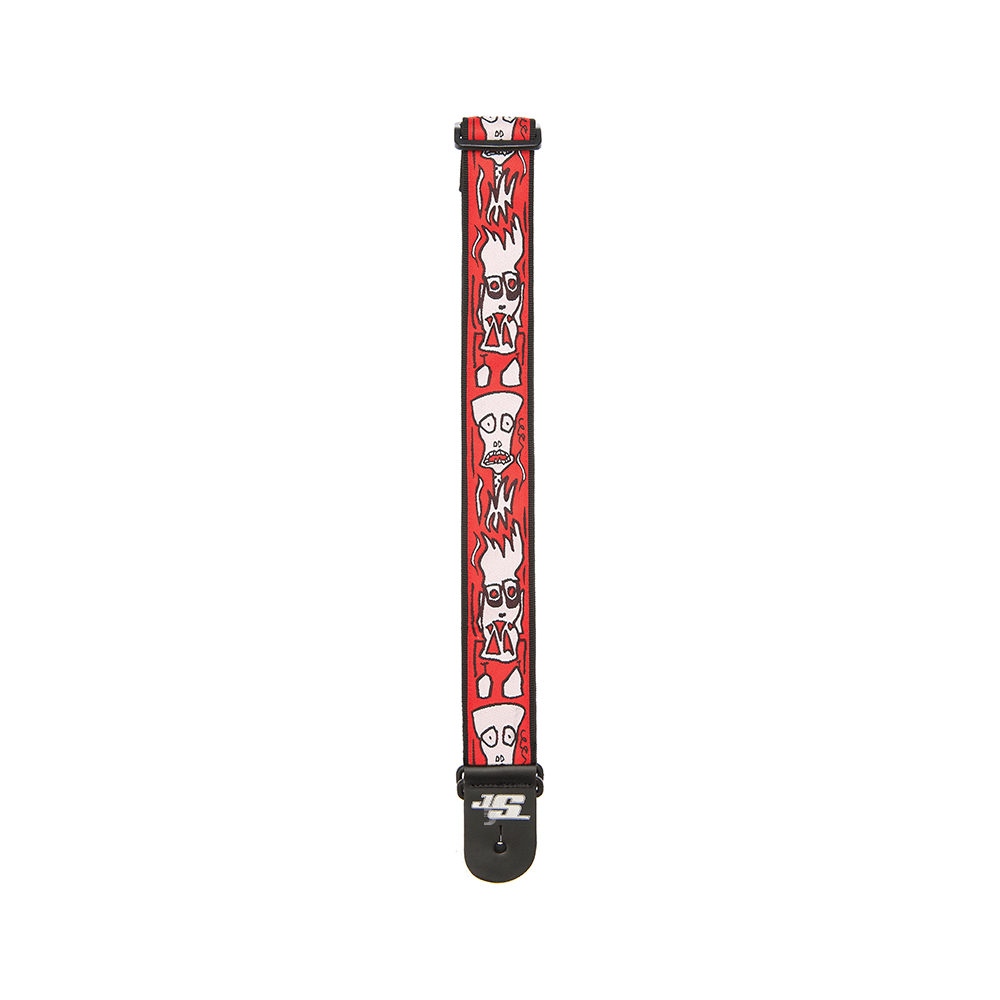 da_50js02_detail2_transparent D'Addario 50JS02 Joe Satriani Guitar Strap Up in Flames - Image 3