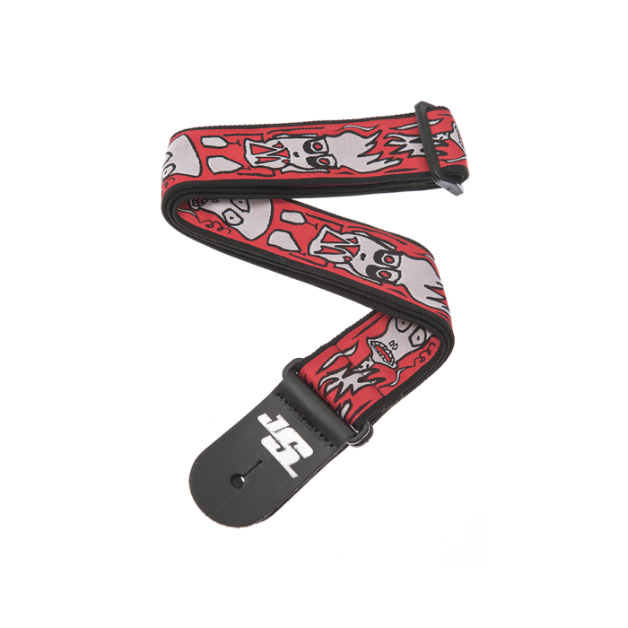 D'Addario 50JS02 Joe Satriani Guitar Strap Up in Flames - Image 1