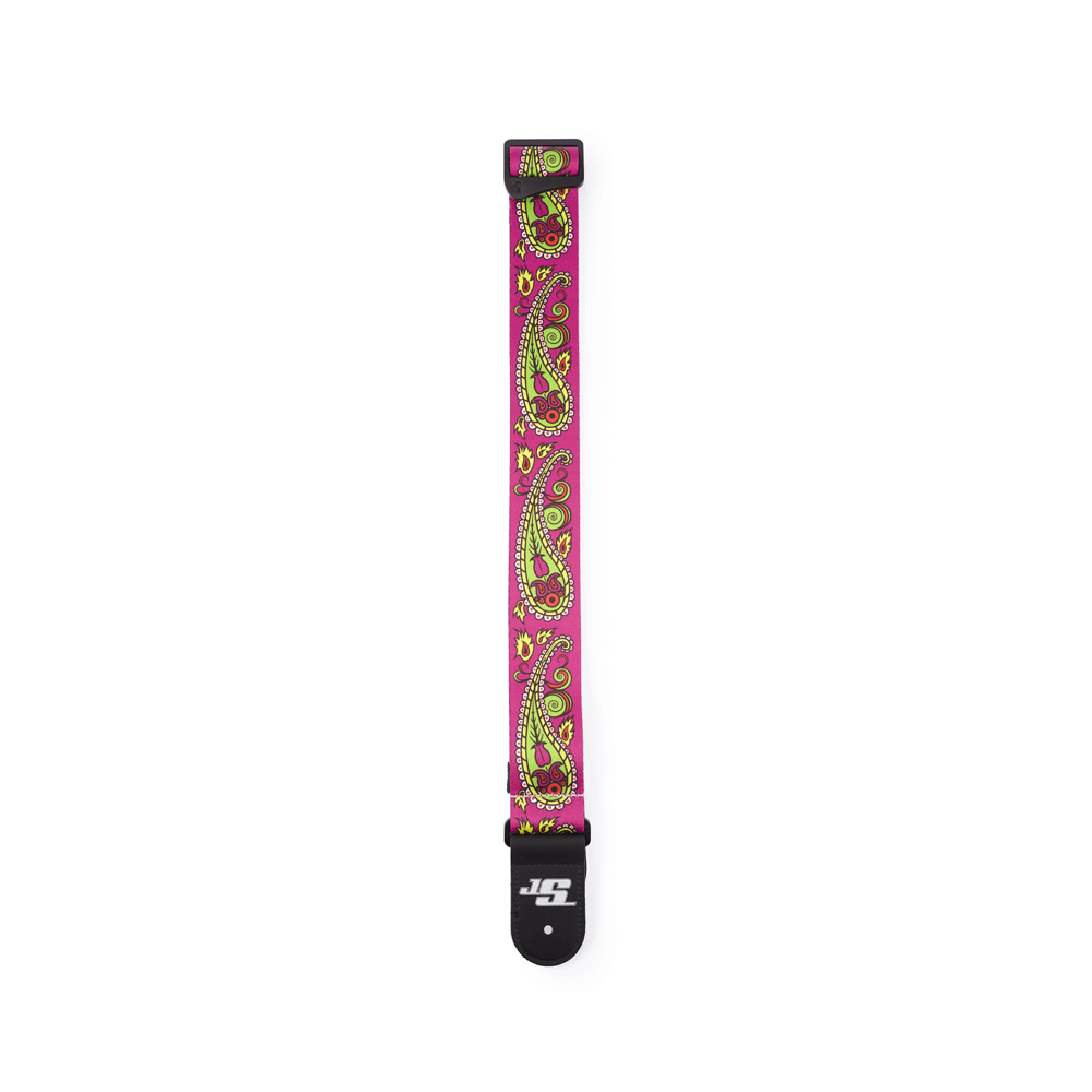 da_50js14_detail2_transparent D'Addario 50JS14 Joe Satriani Guitar Strap Paisley Purple - Image 3