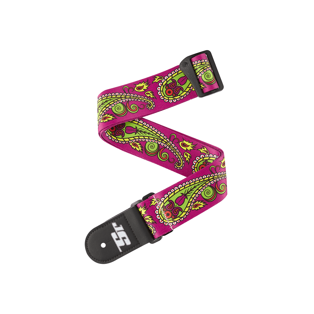 da_50js14_main_transparent D'Addario 50JS14 Joe Satriani Guitar Strap Paisley Purple - Image 1