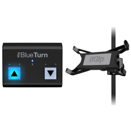 IK Multimedia iRig BlueTurn + iKlip Xpand Bundle